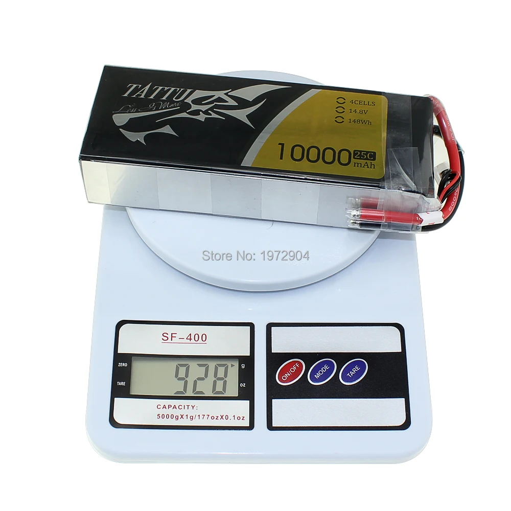 Tattu 10000mAh 4S 14,8 V 25C 148Wh Lipo батарея для больших моделей летательных аппаратов экспериментальные Роботы и другие динамики