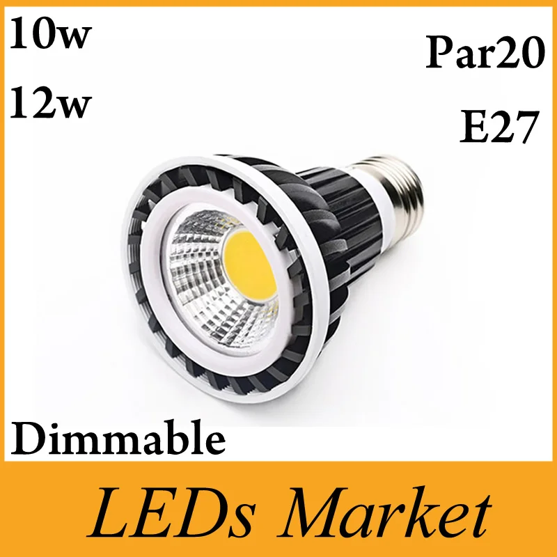 High quality 10W 12W COB E27 Par20 LED Bulbs Light AC110V 220V dimmable Led Spotlights Warm/Cool White downlight | Освещение
