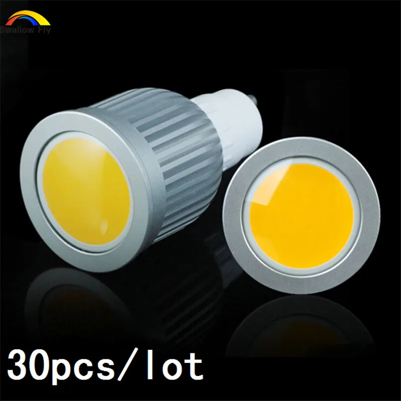 

Wholesale 30pcs/lot GU10 5W 7W 9W AC110V AC220V LED COB spot lights Spotlight Bulbs lamp led lighting Cool White Warm White