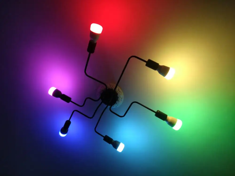 Yeelight, умный светодиодный светильник, RGB, цветной, E27, 10 Вт, 800 люменов, умная лампа Xiaomi Mijia, смартфон, WiFi, пульт дистанционного управления