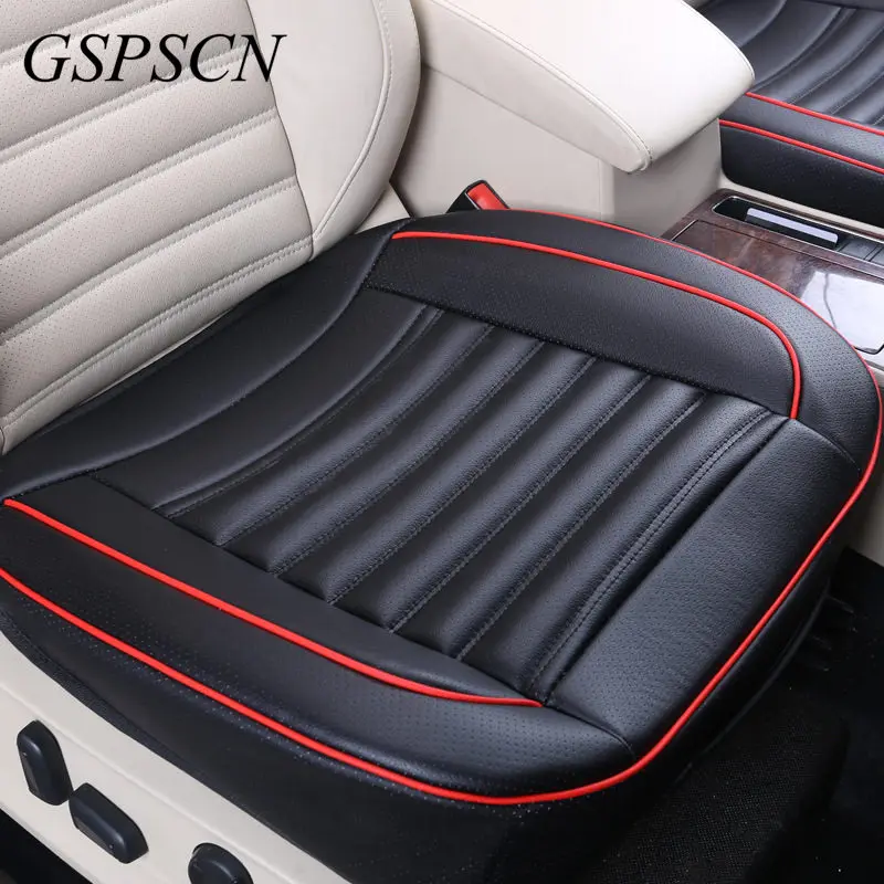 

Universal Car Cowhide Front Cushions Side Around Seat Protector Leather Car Sear Cover With Healthy Buckwheat Shell Inside
