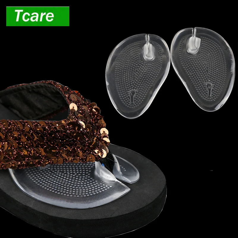 

1Pairs Flip-Flop Anti-Slip Silicone Forefoot Shoe Pads Foot Care Tool Cushion Sandals High Heel Pad Foot Pain Relaxing Massage