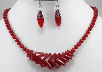 

Hot sell free shipping ~~ finered necklace & earrings set
