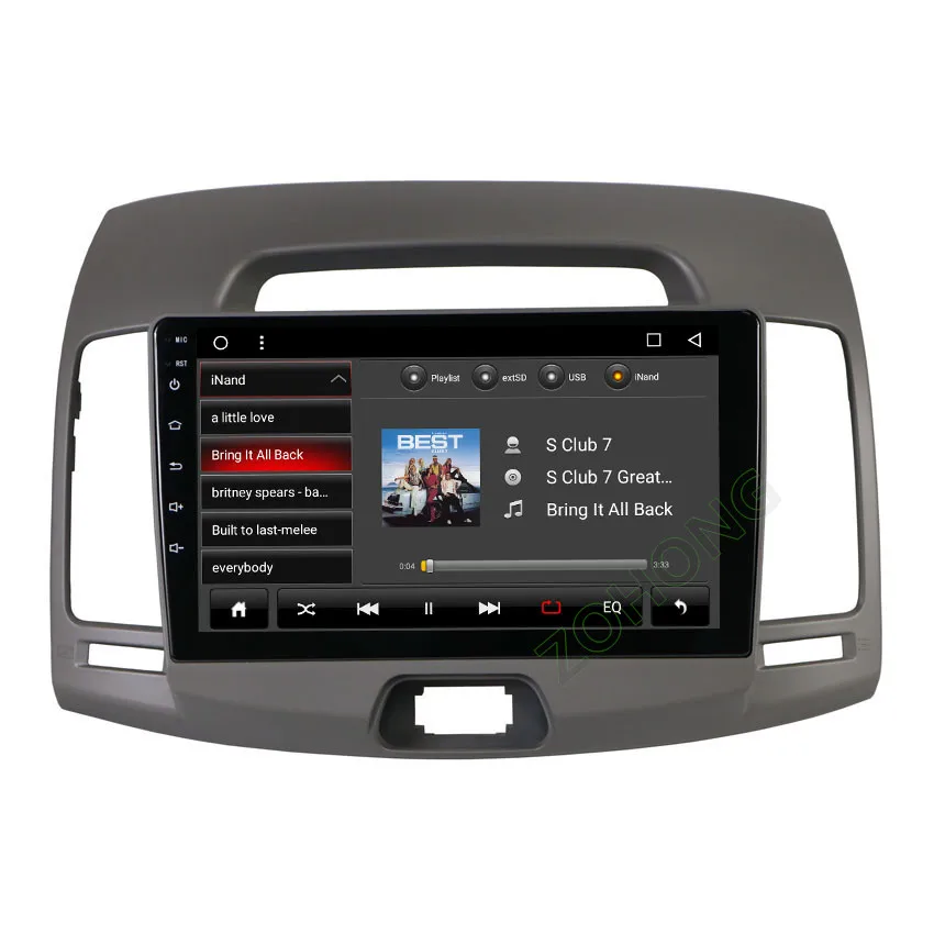 2.5D 9 дюймов 8 ядерный PIP Android автомобильный Радио gps для hyundai Elantra Avante 2007-2011 Авторадио автомобильный мультимедийный dvd-плеер навигация
