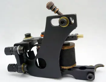 

5Pcs/lot Professional Handmade Tattoo Machine 10 Wrap Coils Iron Cast Frame Custom Tattoo Gun For Liner Shader HTM-6282