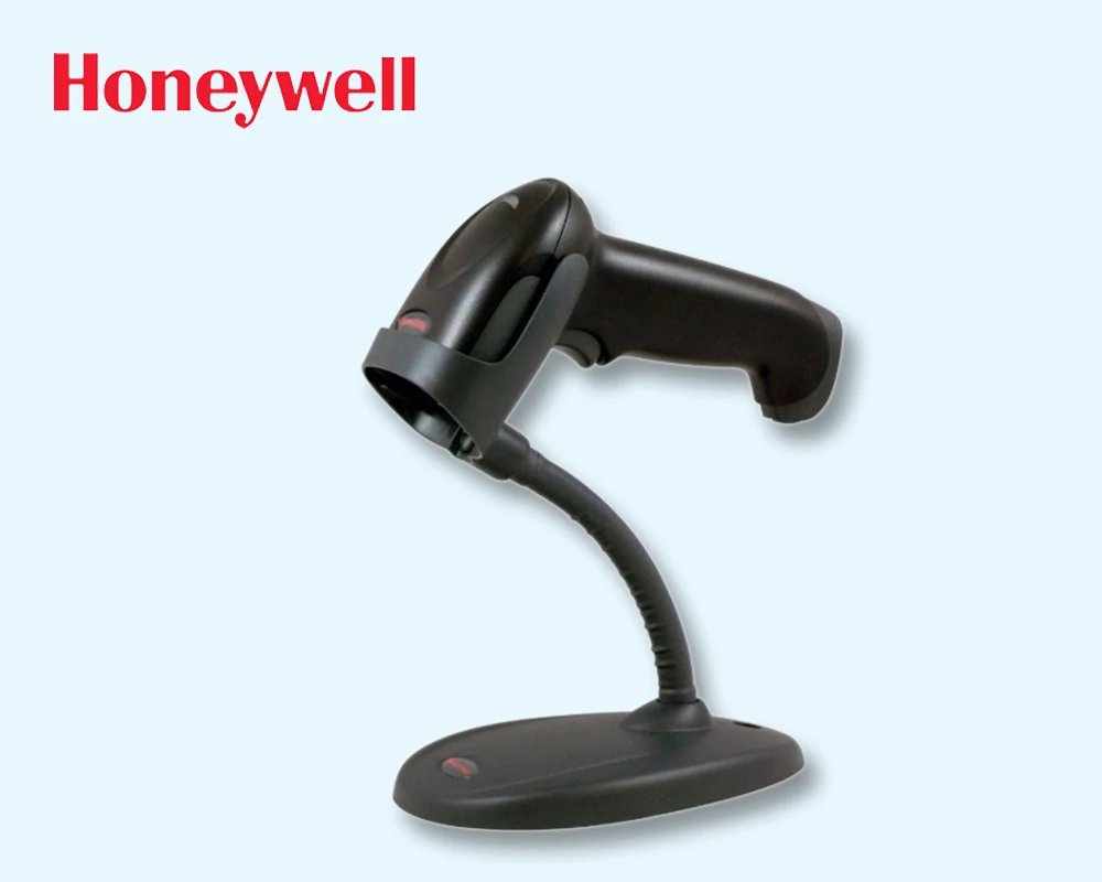 Oringinal Honeywell Voyager 1250G Однолинейный ручной лазерный сканер штрих-кодов с гибкой подставкой и интерфейсом USB, 5 В, черный