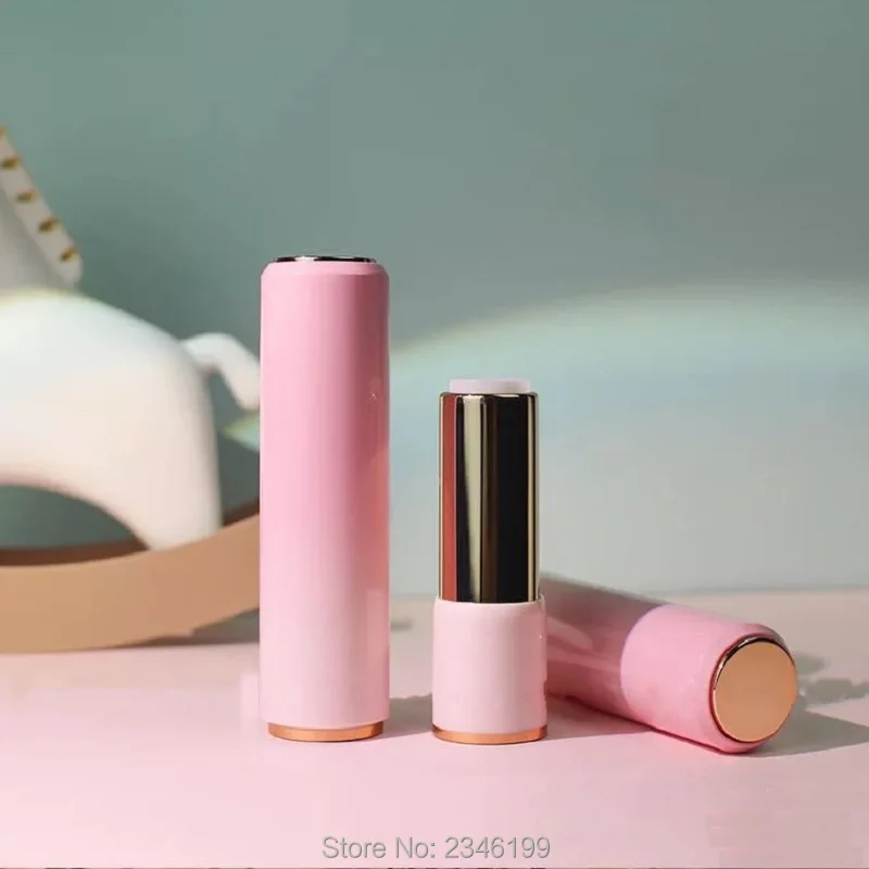 

12.1mm Empty New Arrival Lipstick Tube Plastic Pink Lip Balm Containers Round Cosmetic Container Refillable Bottle 20pcs/Lot