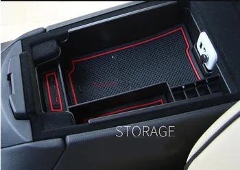 

For Cadillac XT5 2016 2017 Black engineering plastics Central Console Armrest Storage Box Holder Container 1pcs