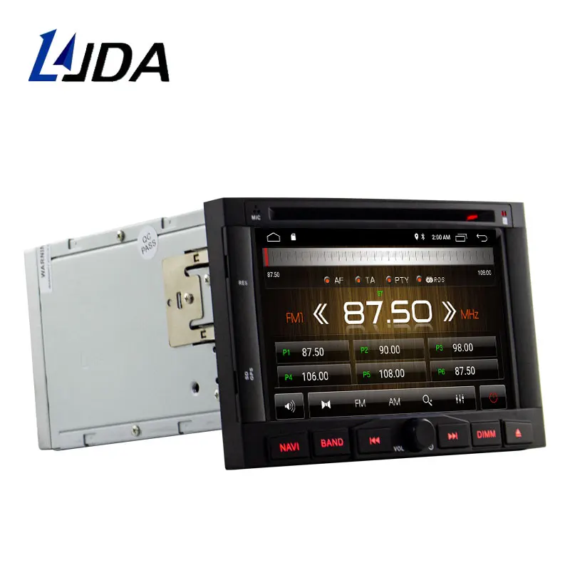 Discount LJDA 2 DIN Android 10.0 CAR Audio DVD player FOR PEUGEOT 3008 5008 Partner Citroen Berlingo gps Multimedia head device WIFI DAB 2