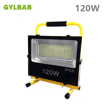 Gylbabb 120 Вт 260 светодиодов портативный Перезаряжаемый светильник рабочий светильник алюминиевый водонепроницаемый IP65 супер тонкий аккумулятор встроенный