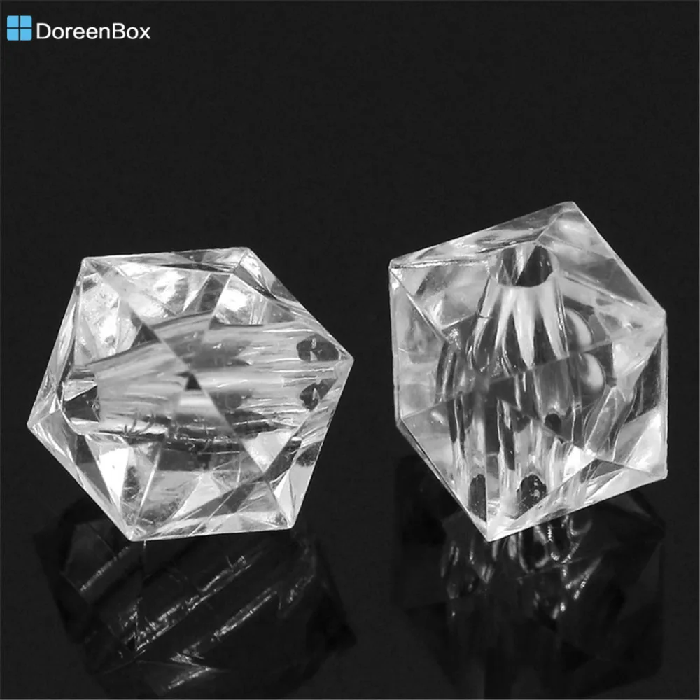 Прозрачные граненые Акриловые бусины разделители Doreen Box 200 шт. аксессуары для