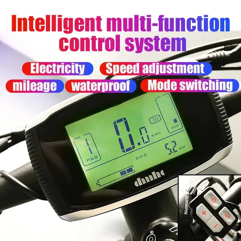 Excellent YQS 1000W Snow ebike Beach Electric bicycle 26 inch 48V  lithium motor bike 4