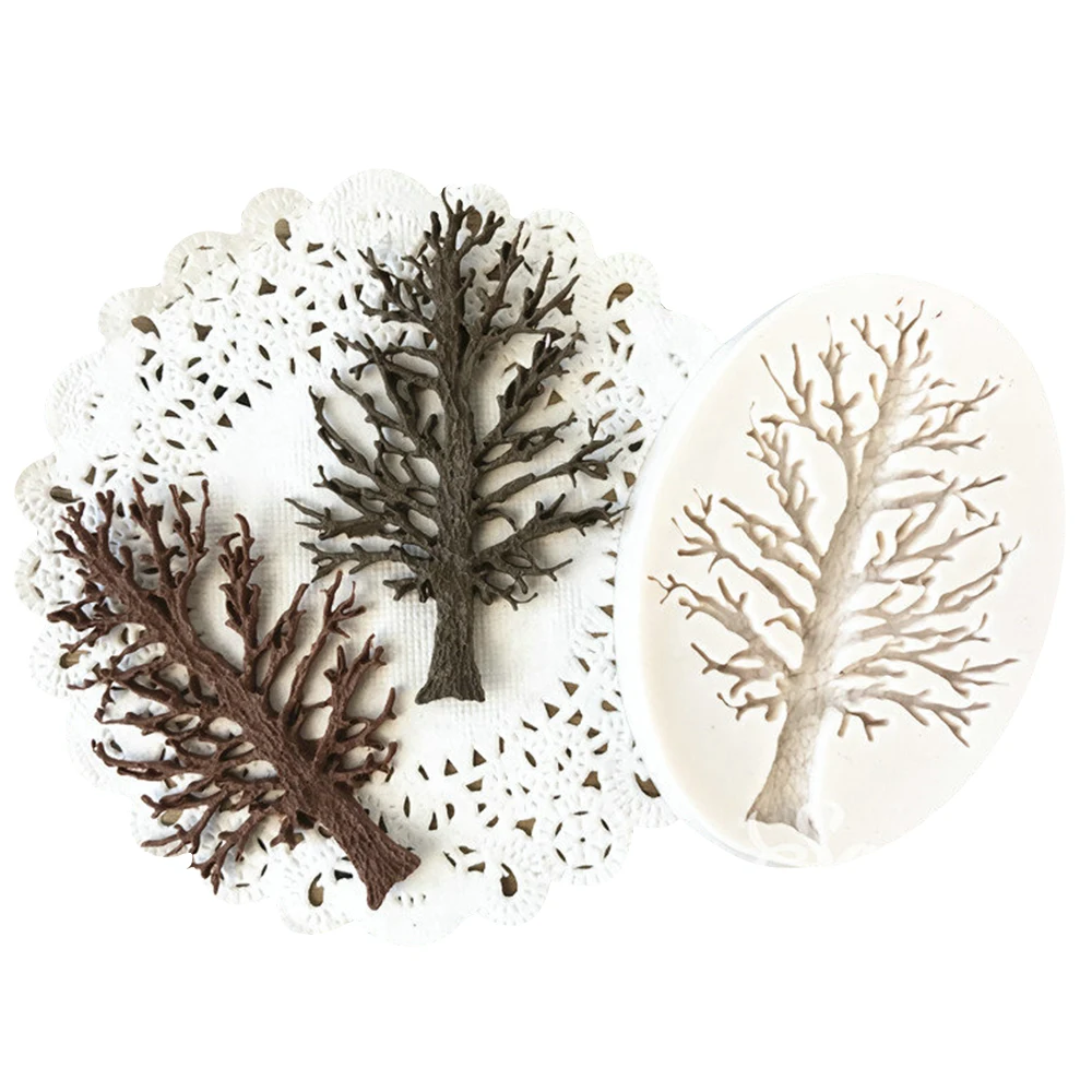 Tree Silicone Sugarcraft Cake Fondant Mold Chocolate Baking Decorating Mould DIY