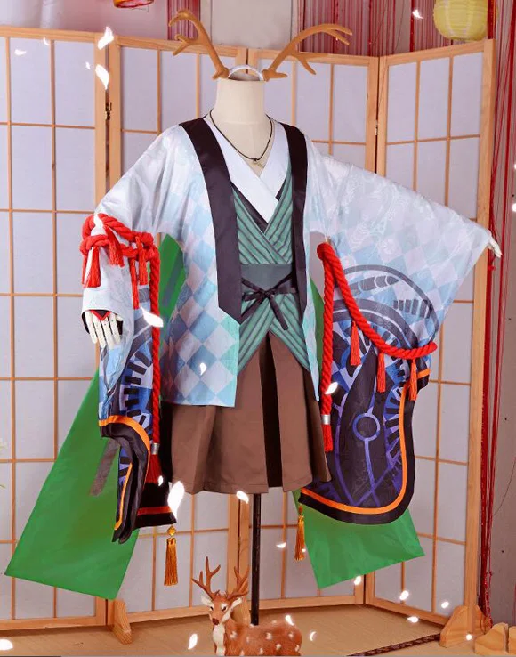 Косплей мобильная игра Onmyoji олень мальчик SSR Пробуждение anthromorphic японский стиль Cos