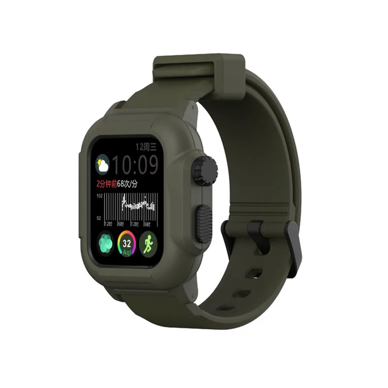 

Compatible With Apple Watch Series4 40mm 44mm Series3 42mm Waterproof Case With WristBands