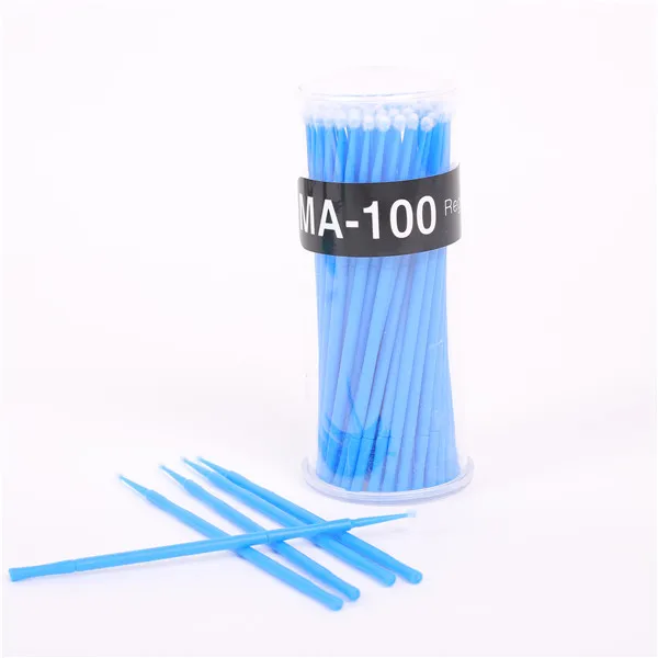 

100Pc/Bottle Microblading Disposable Tattoo Brushes Individual Lash Removing Tools Swab Micro brushes Eyelash Extension Tools