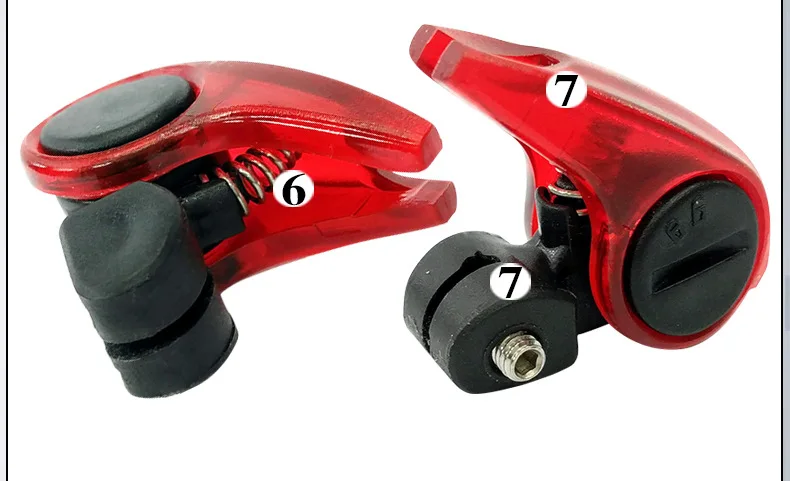 Top By DHL 500pcs Portable Mini Brake Bike Light Mount Tail Rear Bicycle Light Waterproof brightness red LED lamp safety warning 5