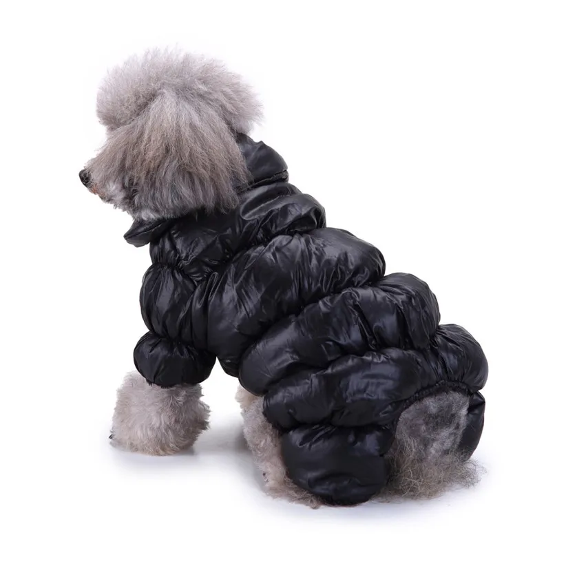 Дизайн, 3 вида цветов, синие комбинезоны для собак, зимние теплые флисовые толстовки с капюшоном для питомцев, спортивные костюмы, ветронепроницаемые пальто для собак для маленьких собак 81107