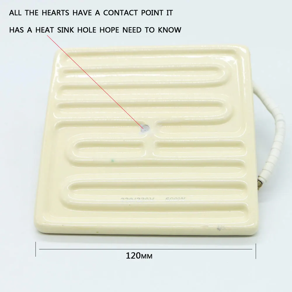 220/110 Heating Plate Far Infrared Ceramic Heating Brick BGA Rework Station Dedicated 120*120MM 600W 220/110 Heating Plate Far Infrared Ceramic Heating Brick BGA Rework Station Dedicated 120*120MM 600W