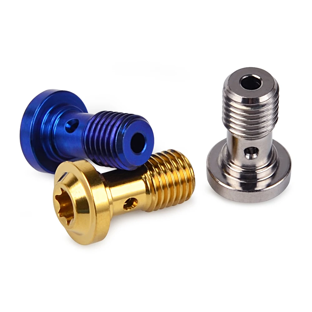 T40 Flange Head Titanium Bolt Titanium Alloy M10X1.25X19 Gold Blue Titanium for KTM Honda ect universal Motorcycle Accessories