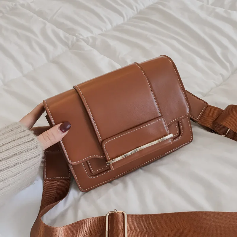 

PU Leather Vintage Casual Women Flap Crossbody Bag Famous Designer Lady Shoulder Messenger Pack Mobile Evening Satchel Women Bag