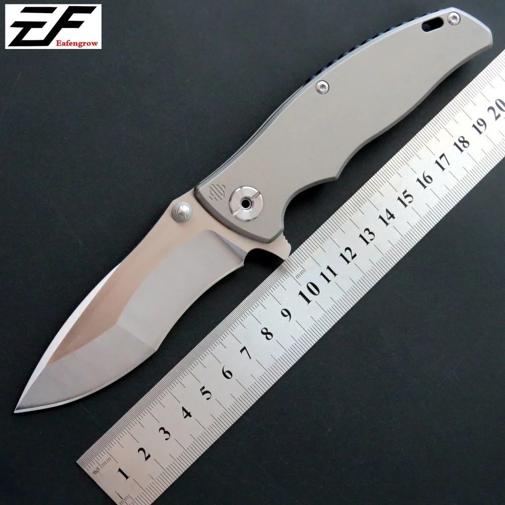 Pаспродажа Eafengrow EF904 тактический карманный нож D2 стальное лезвие TC4 ручка survivcal Складной нож Открытый Отдых на природе Охота инструмент для повседневно...