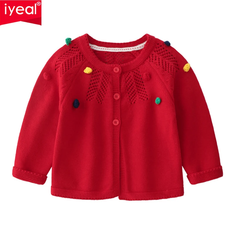 IYEAL 1-3 Years Old Baby Girl Sweater Children Autumn Hollow Out Sweater Cardigan Jacket For Kids Toddler Girls Outwear IYEAL 1-3 Years Old Baby Girl Sweater Children Autumn Hollow Out Sweater Cardigan Jacket For Kids Toddler Girls Outwear