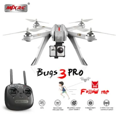 MJX Bugs 3 Pro B3 Радиоуправляемый Дрон с 720 P/1080 P Wifi FPV камерой gps режим следования за мной