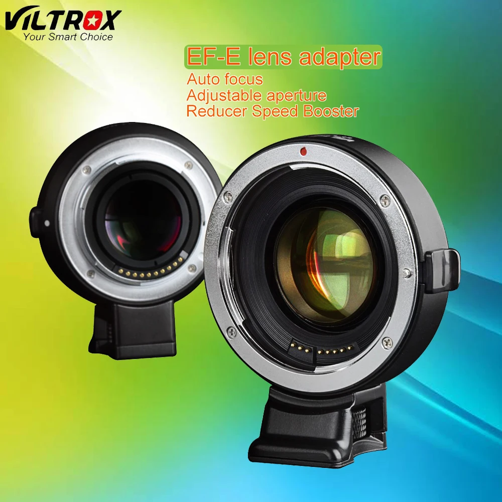 

Viltrox Auto Focus Reducer Speed Booster Lens Adapter for Canon EF EOS Lens to Sony NEX E Camera NEX-7 A6000 A7 A7R A7S A6300