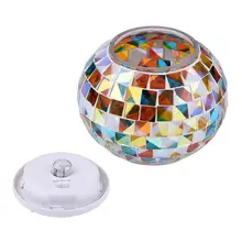 Стеклянный шар из мозаики садовые лампочки с меняющимся цветом светодиодный солнечный свет водонепроницаемый солнечные настольные лампы для украшения для вечеринок