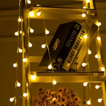 10mft 100 светодиодный наружный садовый светильник гирлянда сказочные диоды питающиеся от батареек в форме лампочки световая гирлянда 4 цвета вечерние украшения K5