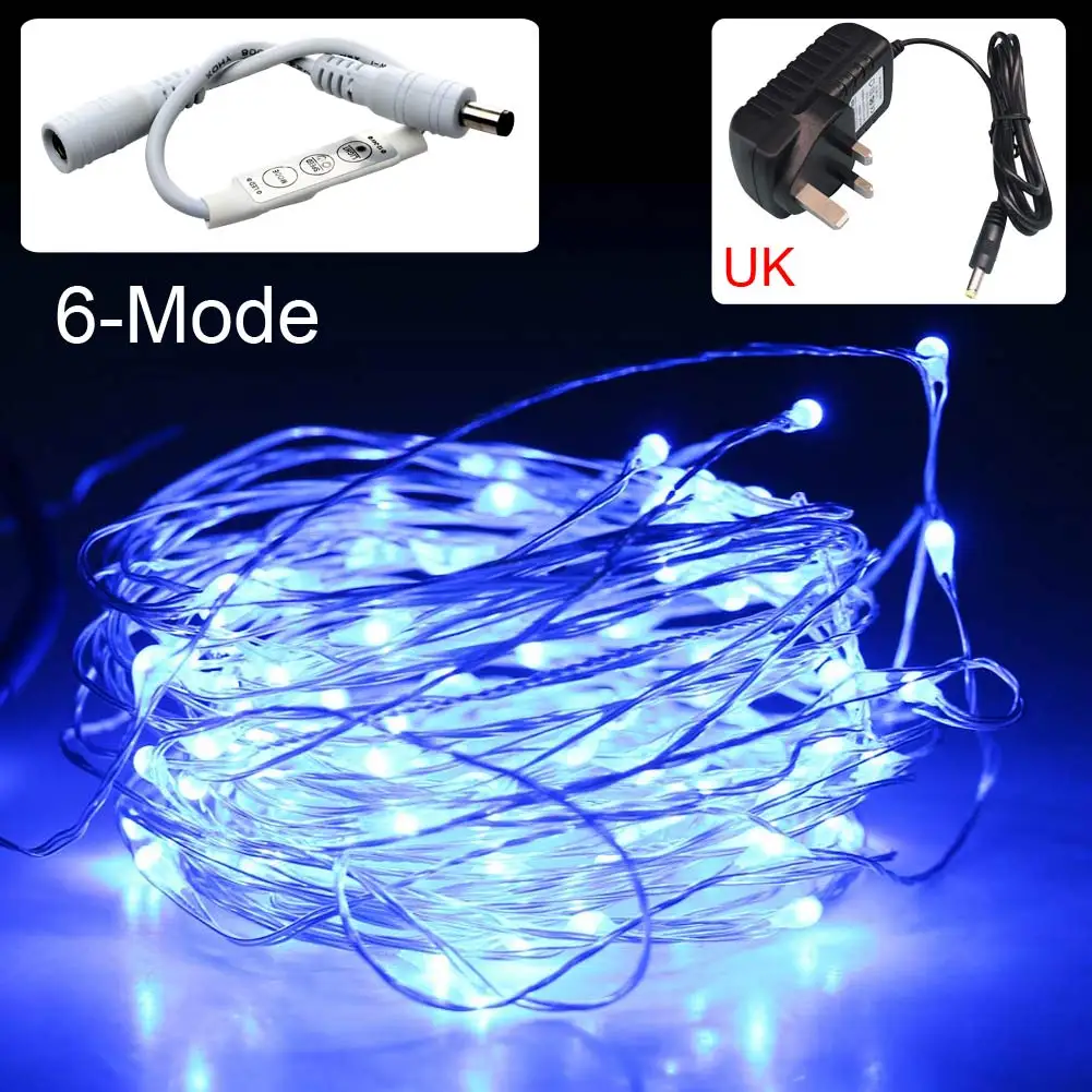 New 10M LED String lights with Dimming Controller Waterproof Holiday lighting For Fairy Christmas Tree Wedding Party Decoration