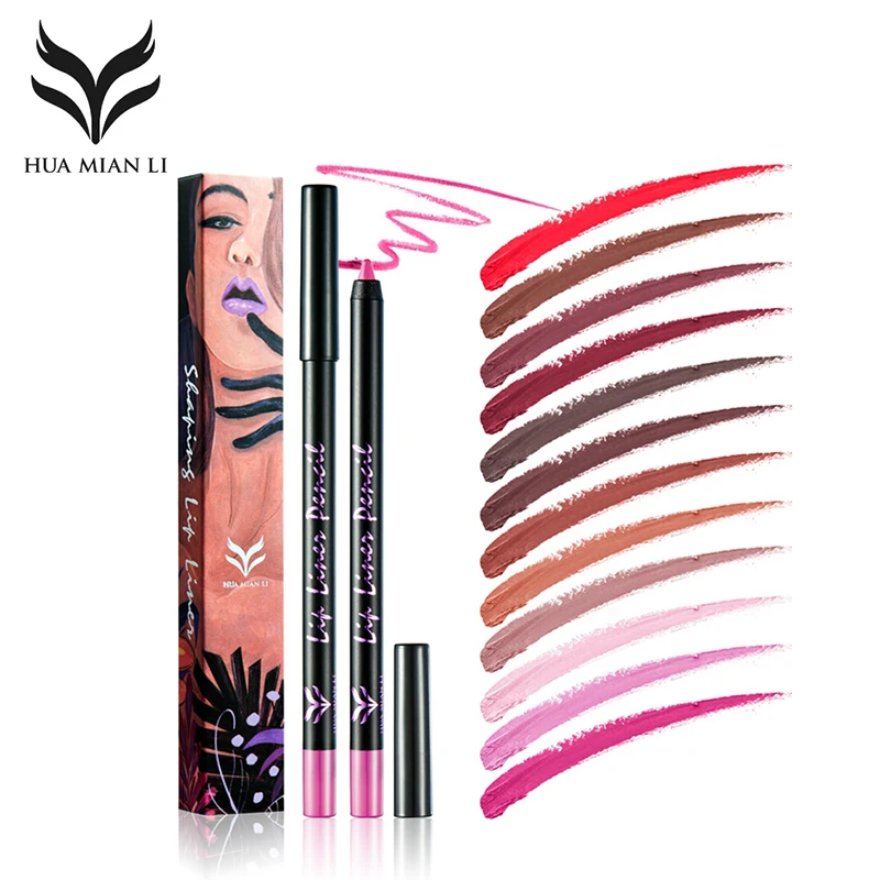Buy HUAMIANLI Brand 12 colors Lip Liner Make Up Set