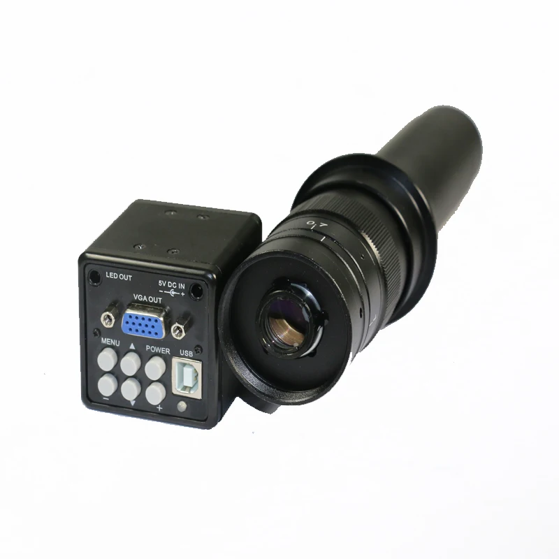 Цифровой микроскоп 2.0мп HD промышленный лупа VGA USB видеовыход зум с креплением