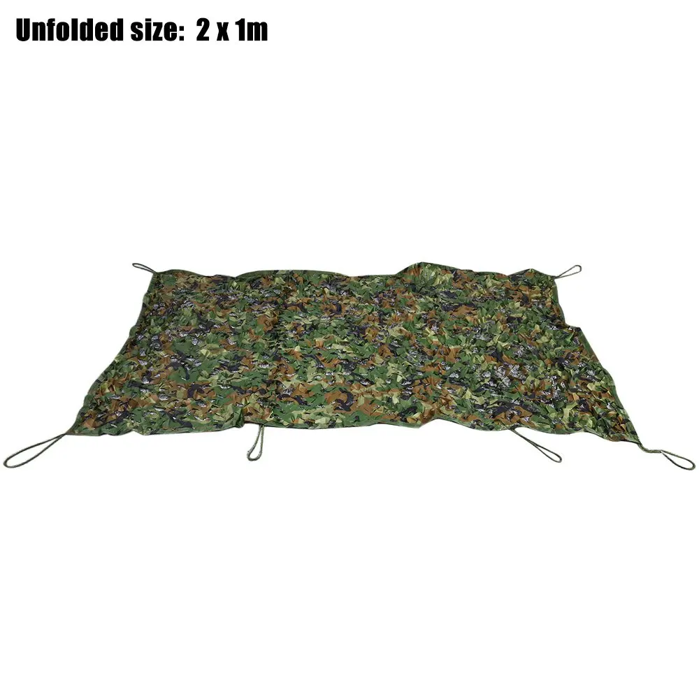 1X2 متر الصيد العسكرية سيارة مخيمات خيمة الشمس المأوى تمويه بنمط التشجير صافي كامو العسكرية ظلة المظلة