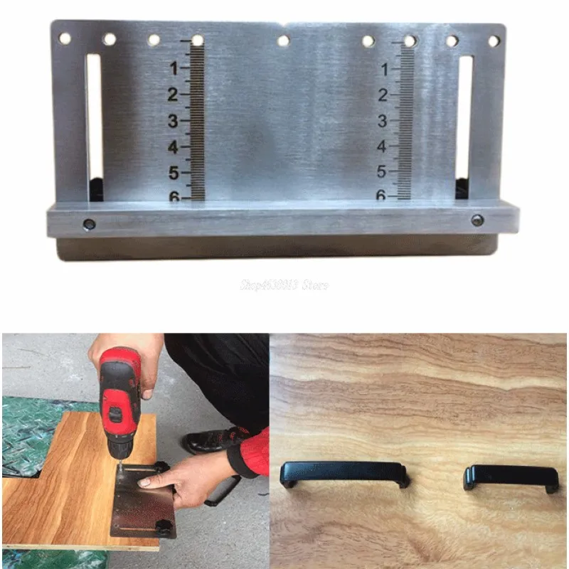 

Cupboard Handles Knob Cabinet Pull Furniture Handle hole puncher Locator Wood Drilling Dowelling Drill Guide Woodworking tools