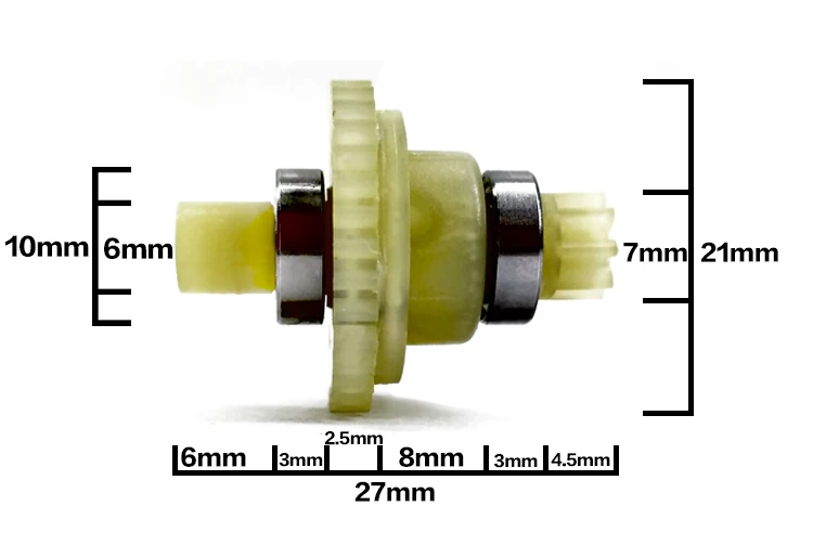 Subotech BG1510 BG1511 1/24 RC автомобиль запасные части средняя тормозящий электрод понижающим редуктором CJ0018