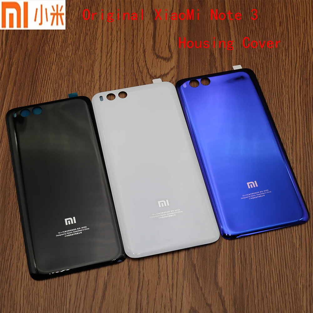 

Xiaomi Mi Note3 Original Tempered Glass Case for Xiaomi Note3 Mi Note 3 Back Battery Cover Housing Replacement Part