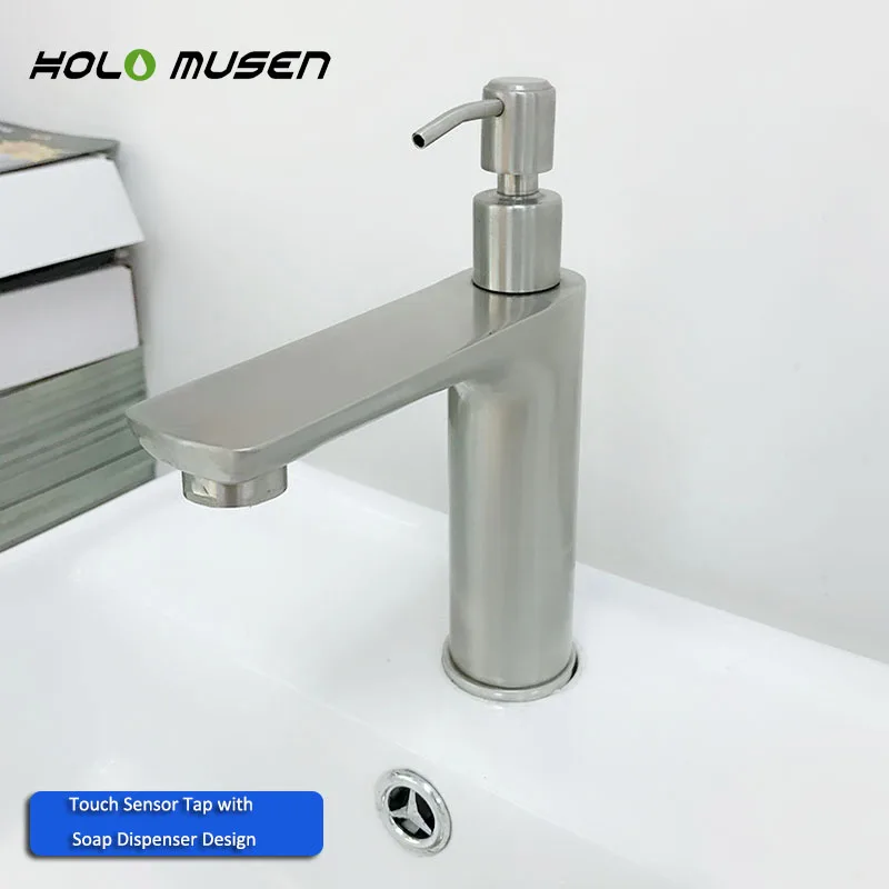  Touch Faucet with Soap Dispenser (3)