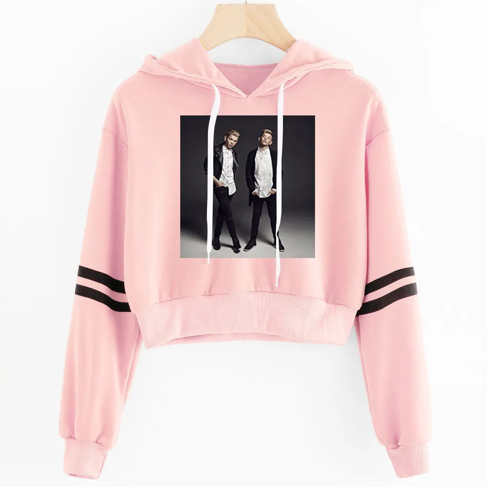 Marcus and Martinus Navel Hoodies Hip Hop New Casual Fashion women Hoodies Outwear High Street Marcus& Martinus Sexy Sweatshirt