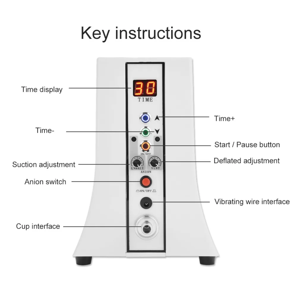 Вакуумная терапия машина Массажер вакуумный насос для увеличения груди и Buttcock