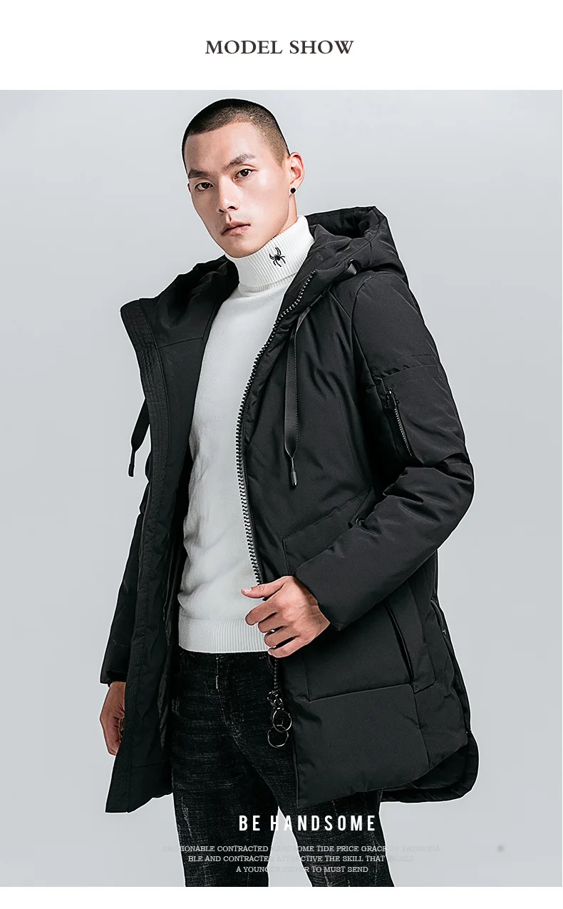 Seenimoe 2019 новые зимние парки человек с капюшоном ветрозащитная зимняя куртка брендовая зимняя куртка утепленная плюс Размеры M-4XL мужское