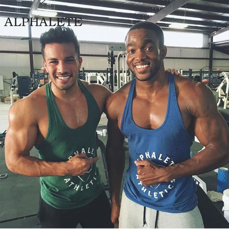 ALPHALETE 2016 Gym Superman Professional Vest Muscle Fitness Mens