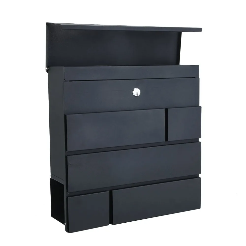 

Wall Mounted Key Safety Box Portable Lockable Home Office Money Box Safe Security Money Cash Safety Postbox Organizer 41x41x15cm