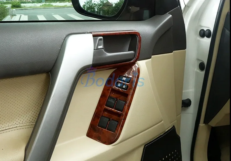 

Для Toyota Land Cruiser 150 Prado LC150 FJ150 2010-2018 интерьер окна стекло переключатель Крышка отделка хром автомобиль Стайлинг Аксессуары