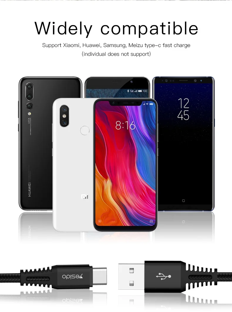 USB C Mobile Phone Fast Charging Cables (8)