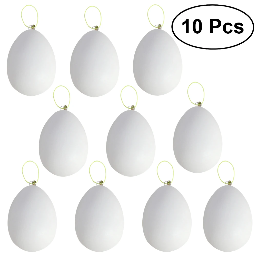 Buy 10pcs Plastic Hanging Easter Eggs Faux Fake