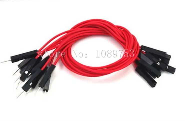 

100pcs Red 20cm 2.54mm 1p-1p Female to Male Dupont Wire Jumper Cable For Arduino