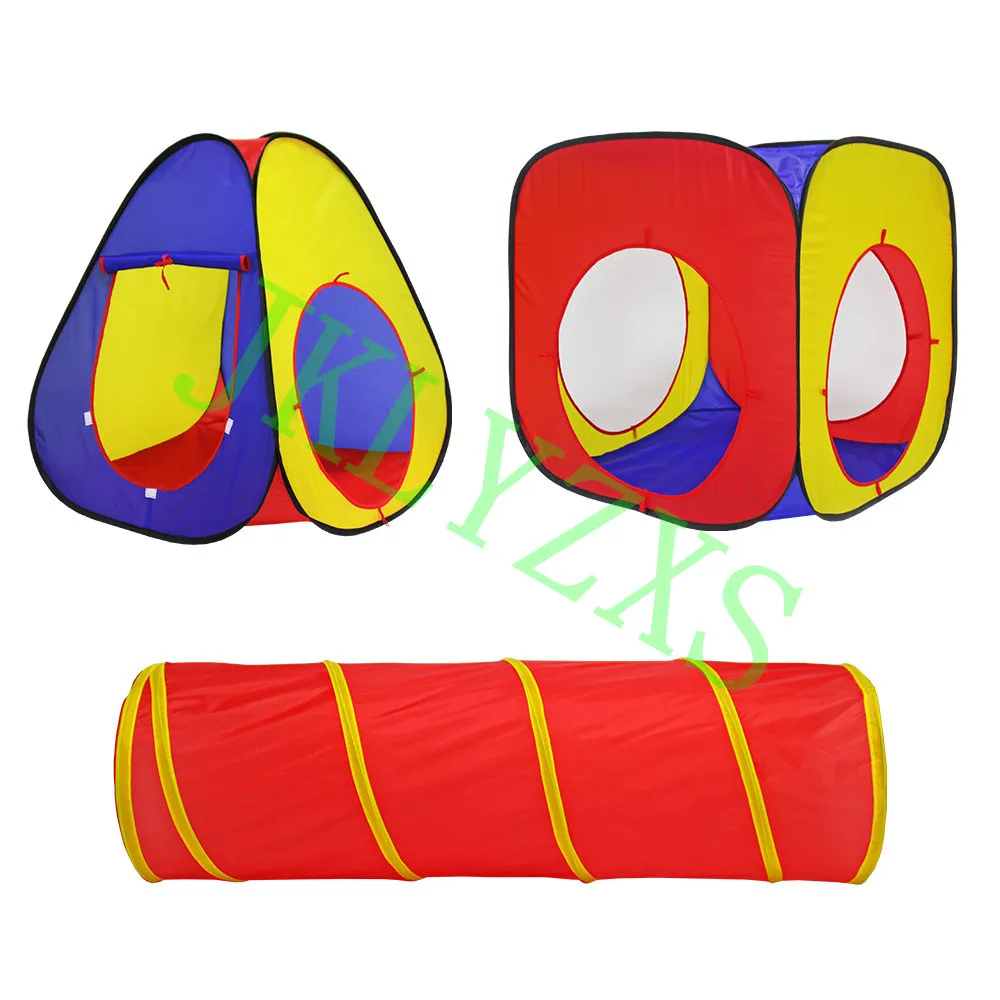 Детский игровой домик, игрушечные палатки, разноцветный детский туннель для детского дома, переносной детский шатер, палатка-бассейн