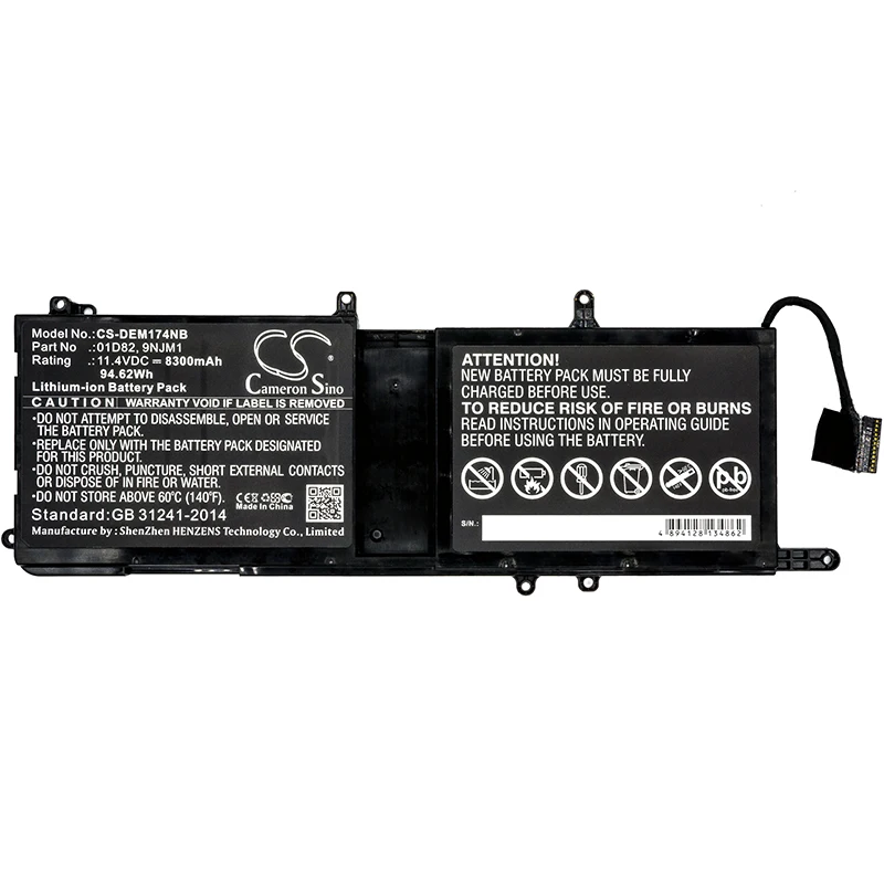 Аккумулятор Cameron Sino 8300 мАч для ноутбука DELL Alienware 15 R3 17 R4 ALW17C-D1748 | Электроника